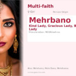 Mehrbano Name Meaning and Details
