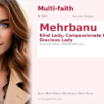 Mehrbanu Name Meaning and Details