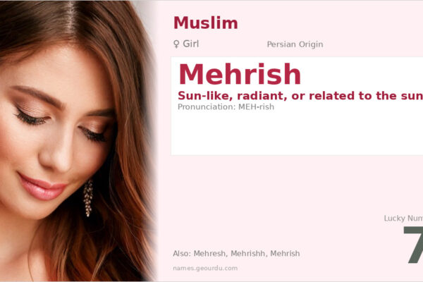 Mehrish Name Meaning — Persian Origin, Girl Name & Details (2025)