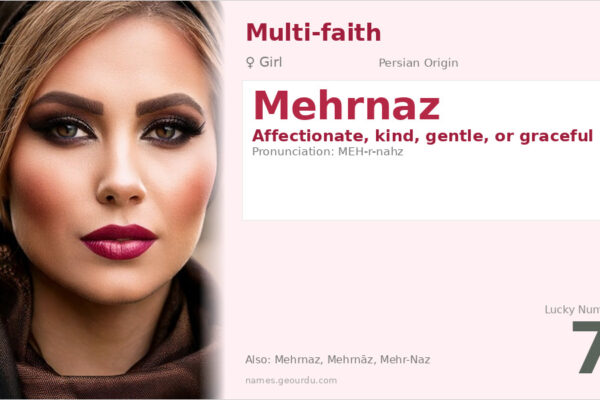 Mehrnaz Name Meaning — Persian Origin, Girl Name & Details (2025)