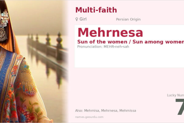 Mehrnesa Name Meaning — Persian Origin, Girl Name & Details (2025)