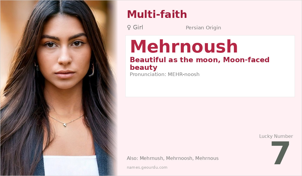 Mehrnoush Name Meaning and Details