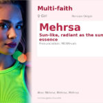 Mehrsa Name Meaning and Details