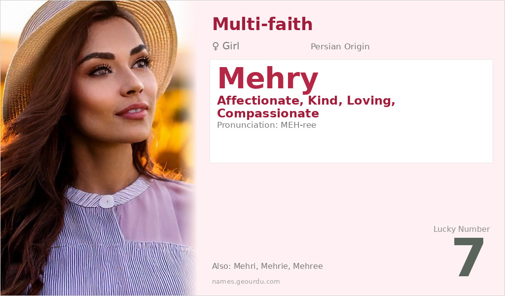 Mehry Name Meaning and Details