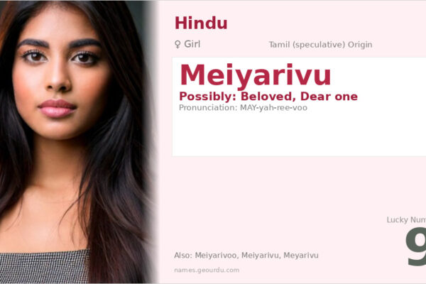 Meiyarivu Name Meaning — Origin, Gender & Details (2025)