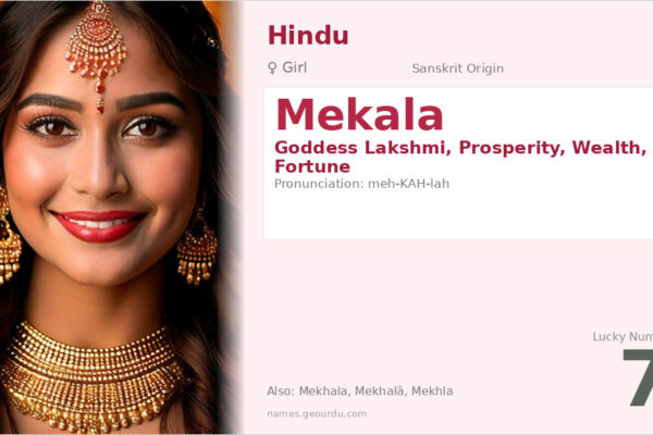 Mekala Name Meaning — Sanskrit Origin, Goddess Lakshmi & Details (2025)