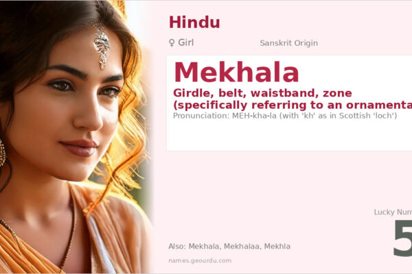 Mekhala Name Meaning — Sanskrit Origin, Girl Name & Details (2025)