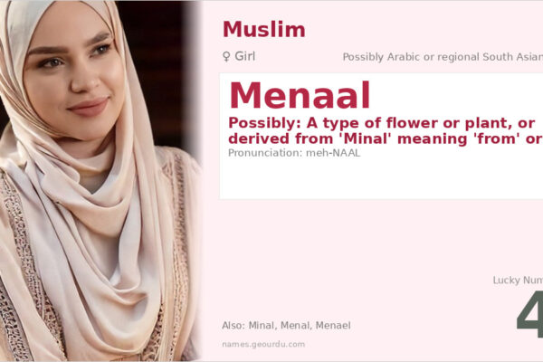 Menaal Name Meaning — Origin, Gender & Details (2025)