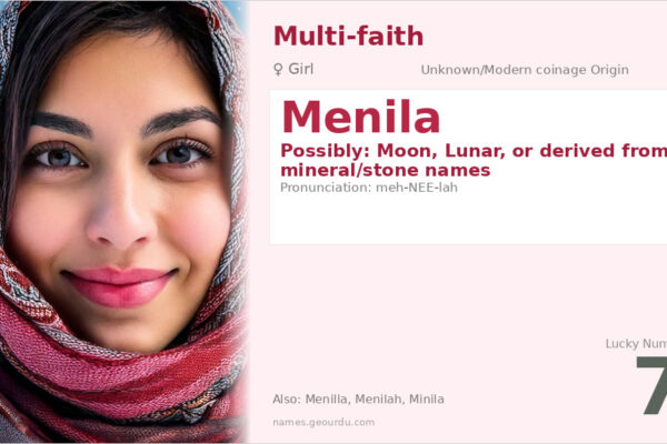 Menila Name Meaning — Origin, Gender & Details (2025)