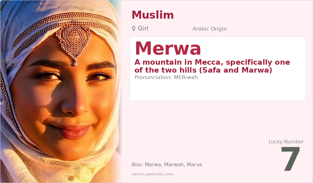 Merwa Name Meaning and Details