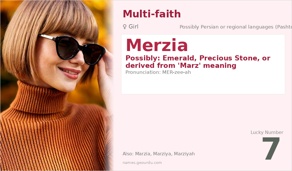 Merzia Name Meaning and Details
