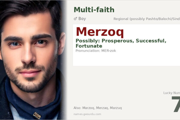 Merzoq Name Meaning — Origin, Gender & Details (2025)