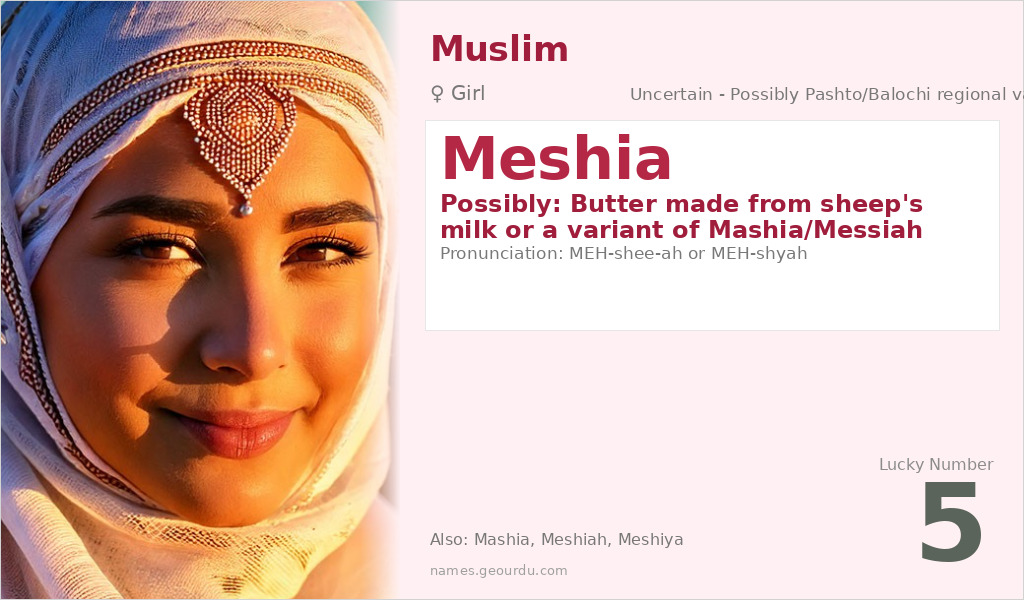 Meshia Name Meaning and Details