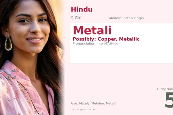 Metali Name Meaning — Origin, Gender & Details (2025)
