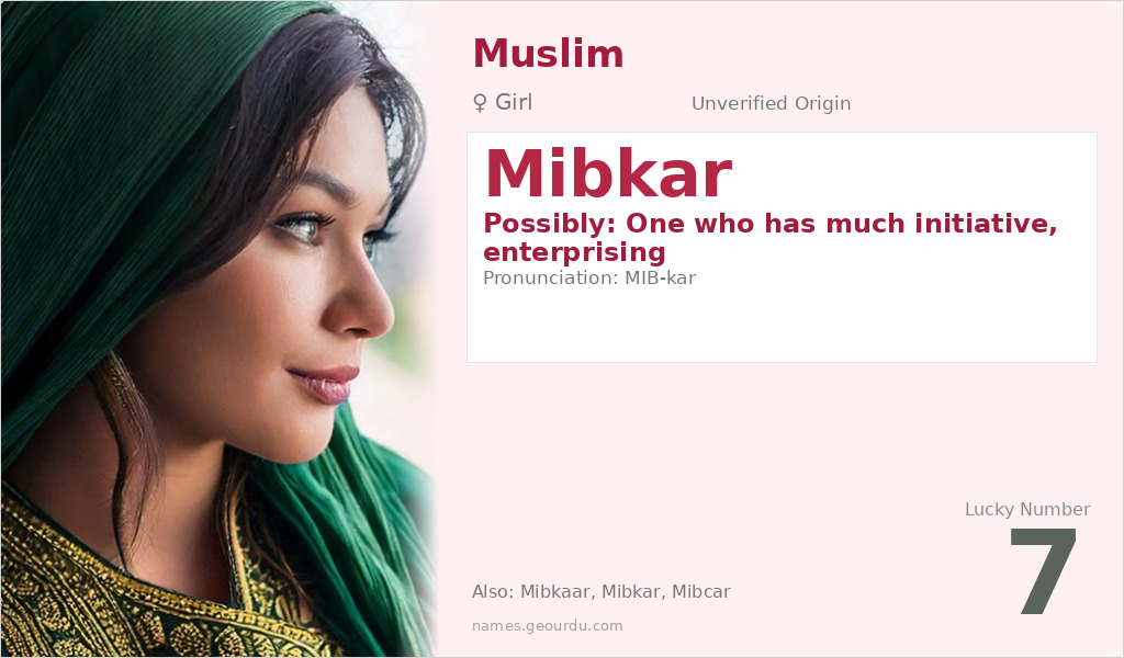 Mibkar Name Meaning and Details