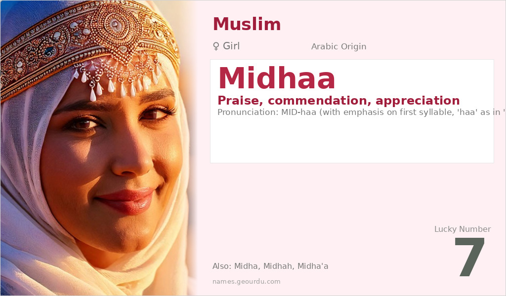 Midhaa Name Meaning and Details