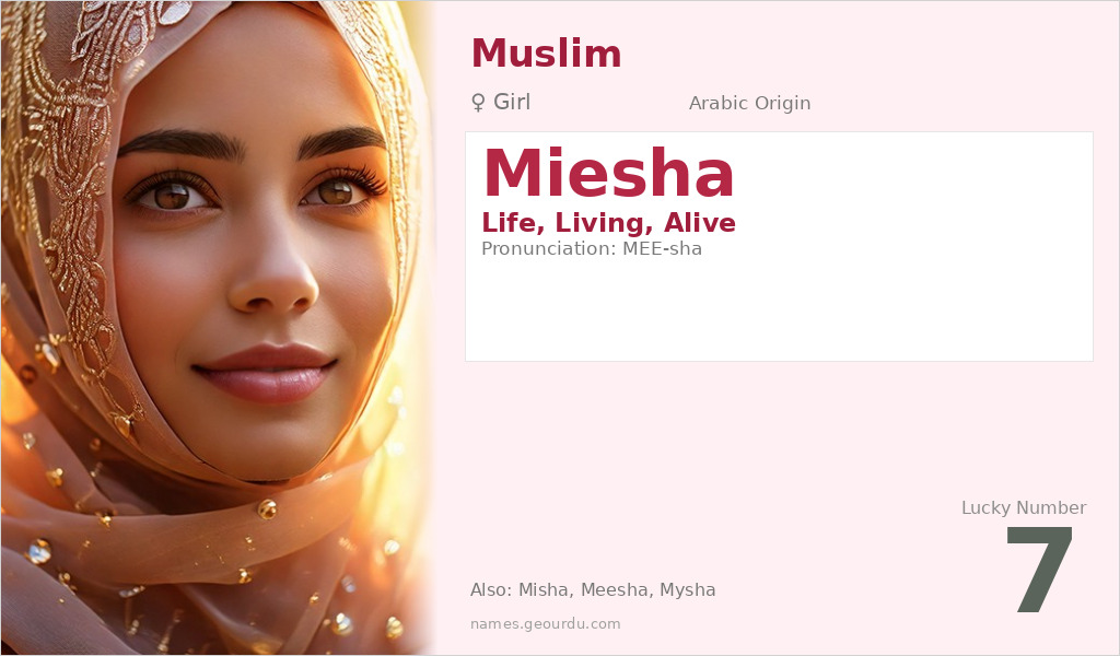 Miesha Name Meaning and Details
