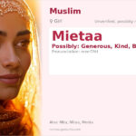 Mietaa Name Meaning and Details