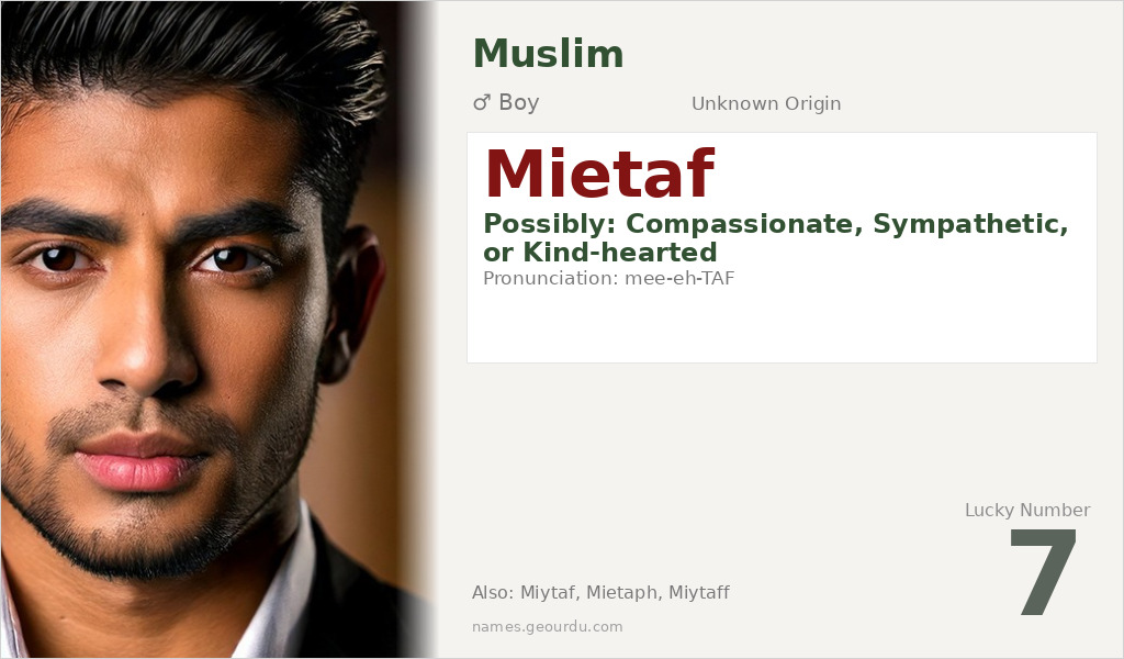 Mietaf Name Meaning and Details