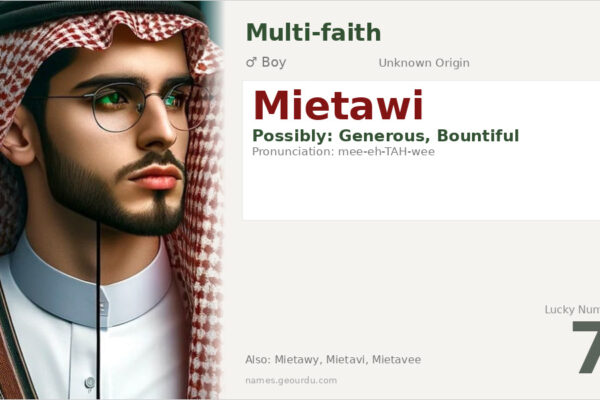 Mietawi Name Meaning — Origin, Gender & Details (2025)