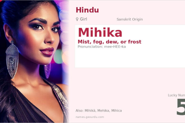 Mihika Name Meaning — Sanskrit Origin, Girl Name & Details (2025)