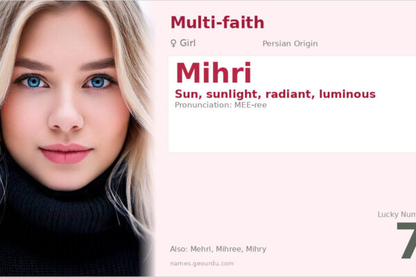 Mihri Name Meaning — Persian Origin, Girl Name & Details (2025)