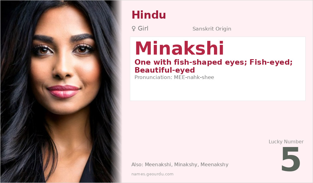 Minakshi Name Meaning and Details