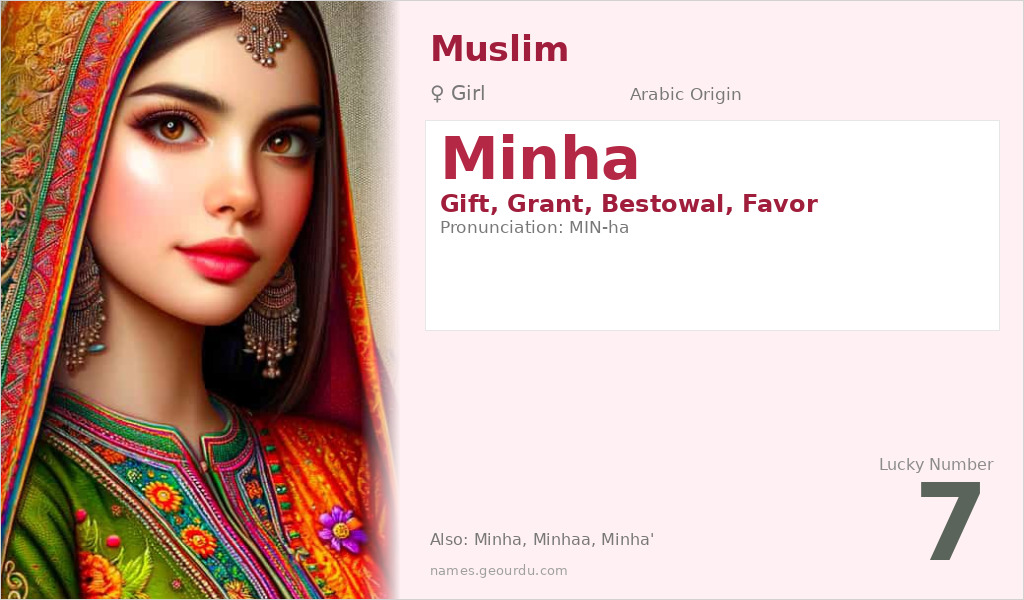 Minha Name Meaning and Details