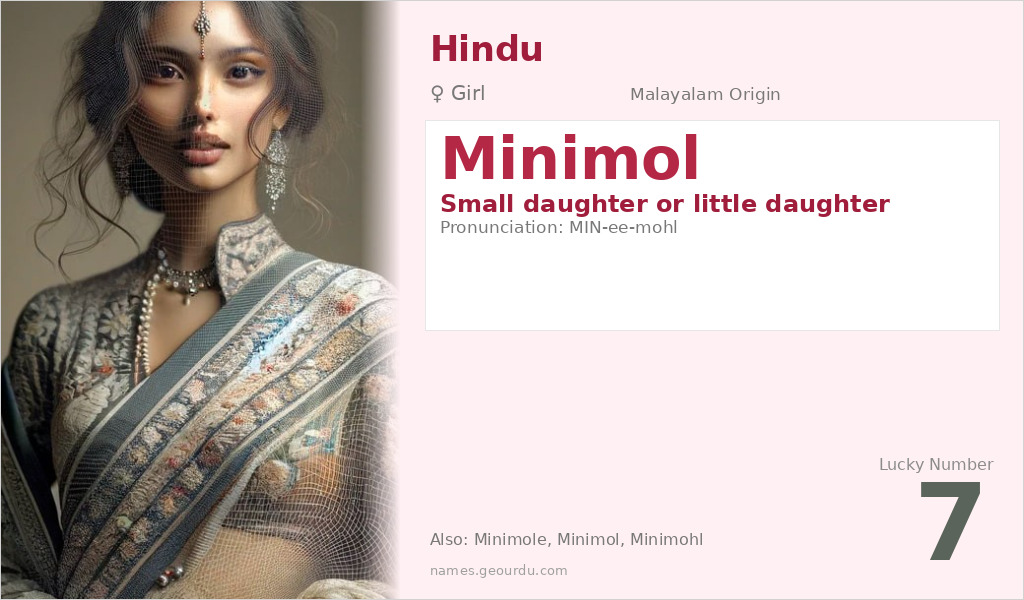 Minimol Name Meaning and Details