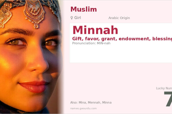 Minnah Name Meaning — Arabic Origin, Girl’s Name & Islamic Significance (2025)