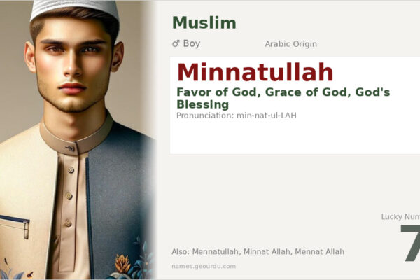Minnatullah Name Meaning — Arabic Origin, Boy’s Name & Islamic Significance (2025)