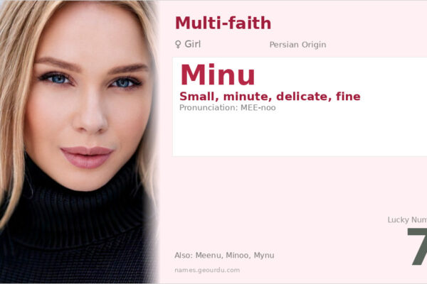 Minu Name Meaning — Persian Origin, Girl Name & Details (2025)