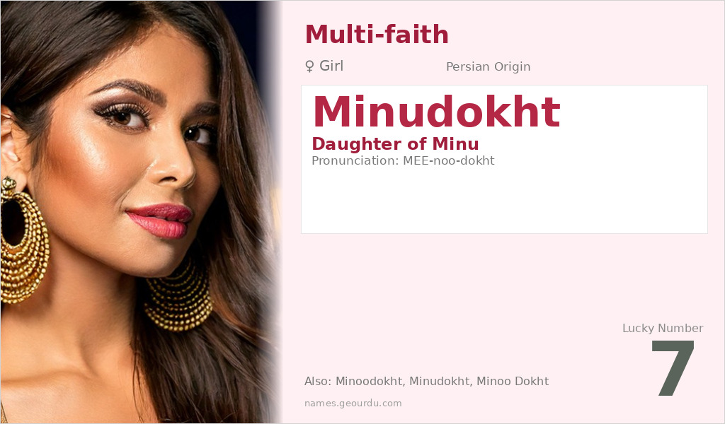 Minudokht Name Meaning and Details