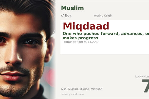 Miqdaad Name Meaning — Arabic Origin, Boy Name & Historical Significance (2025)