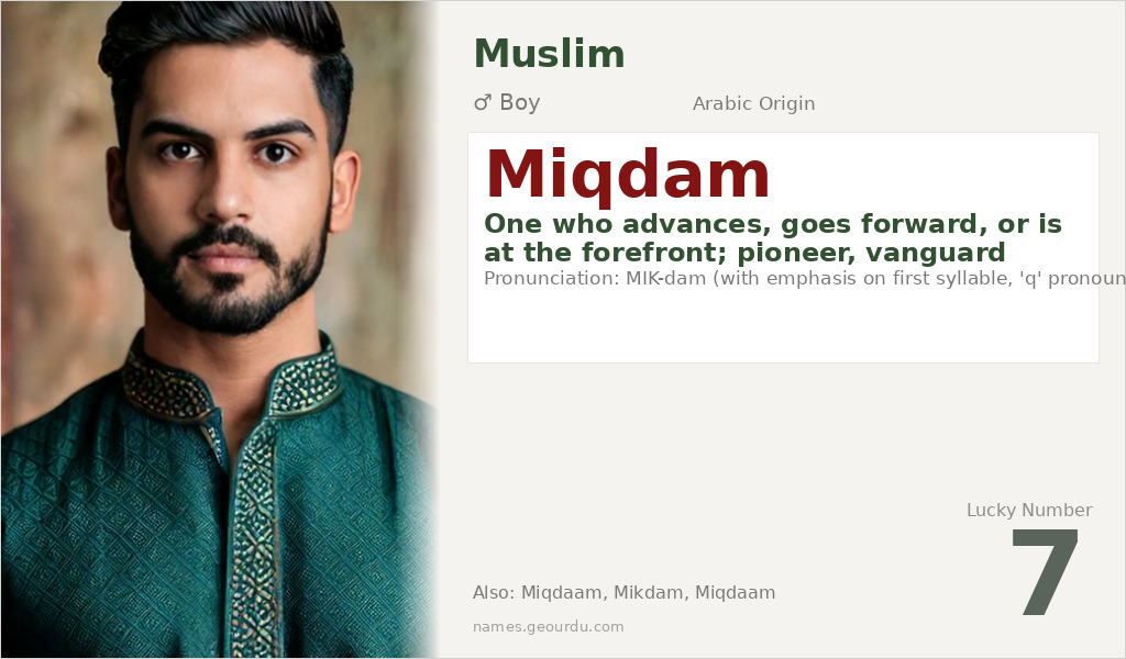 Miqdam Name Meaning and Details