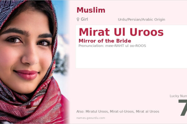 Mirat Ul Uroos Meaning — Origin, Gender & Details (2025)