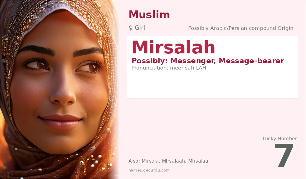 Mirsalah Name Meaning and Details