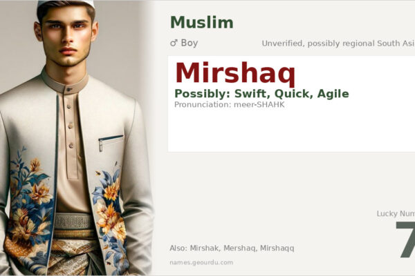 Mirshaq Name Meaning — Origin, Gender & Details (2025)
