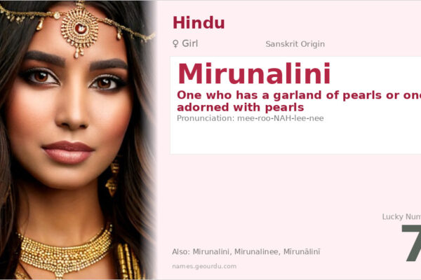 Mirunalini Meaning — Sanskrit Origin, Girl Name & Details (2025)