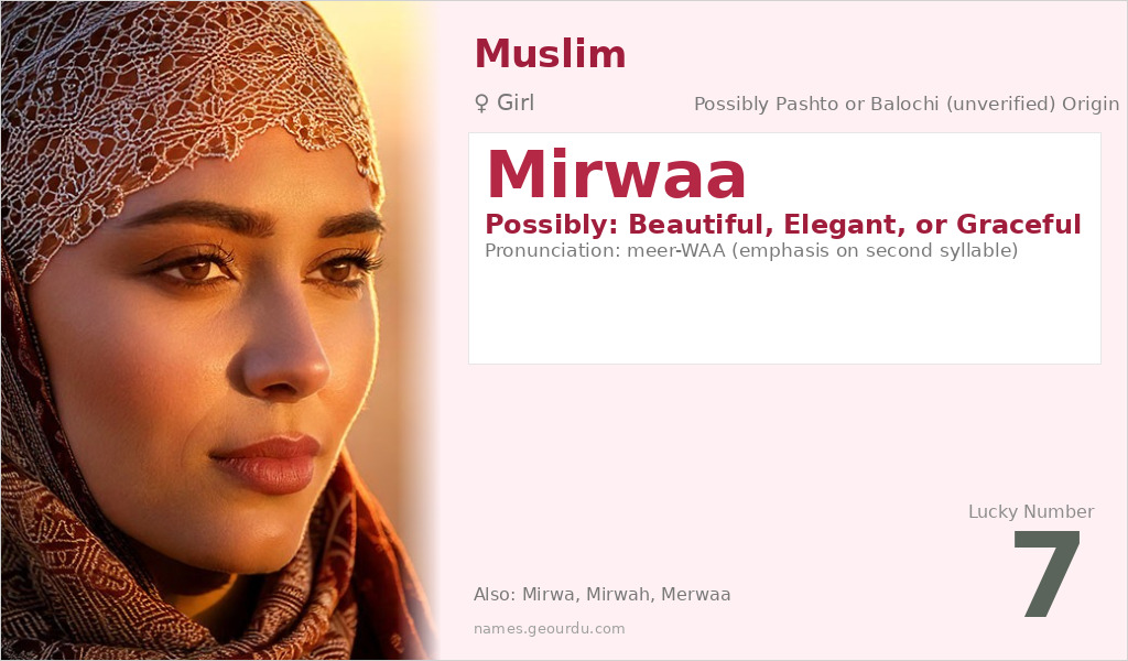 Mirwaa Name Meaning and Details