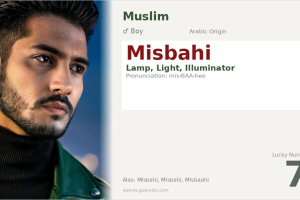 Misbahi Name Meaning — Arabic Origin, Boy & Details (2025)