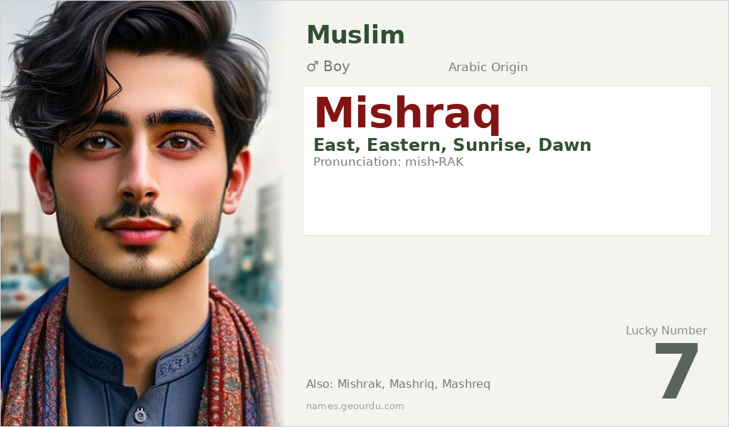 Mishraq Name Meaning and Details