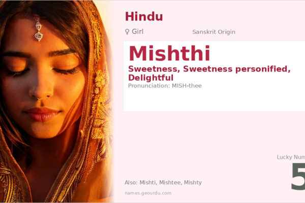 Mishthi Name Meaning — Sanskrit Origin, Girl Name & Details (2025)
