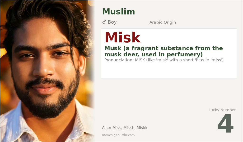 Misk Name Meaning and Details