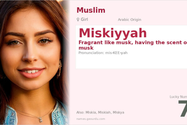 Miskiyyah Name Meaning — Arabic Origin, Girl Name & Details (2025)