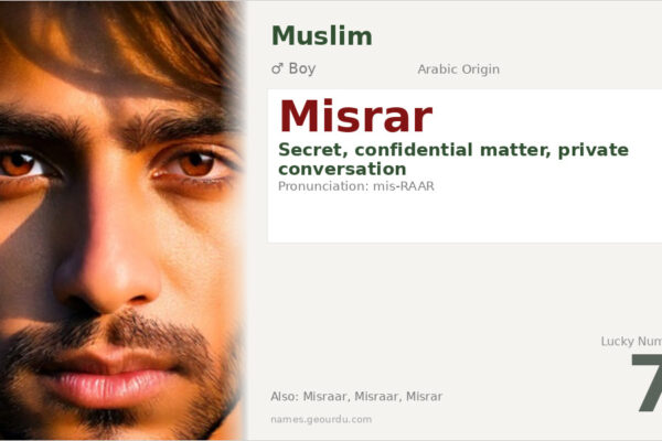 Misrar Name Meaning — Arabic Origin, Boy Name & Details (2025)