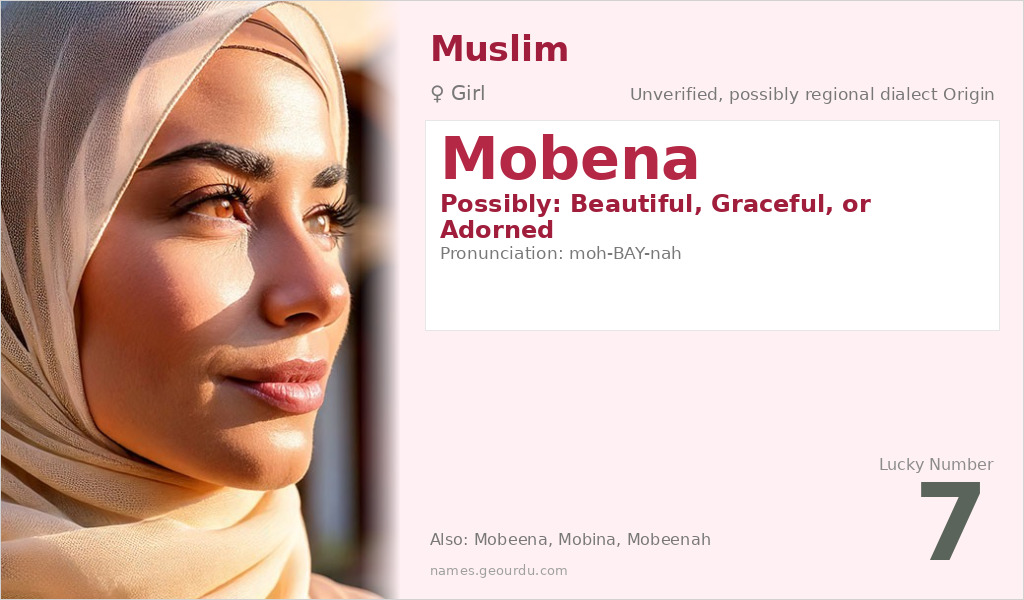 Mobena Name Meaning and Details