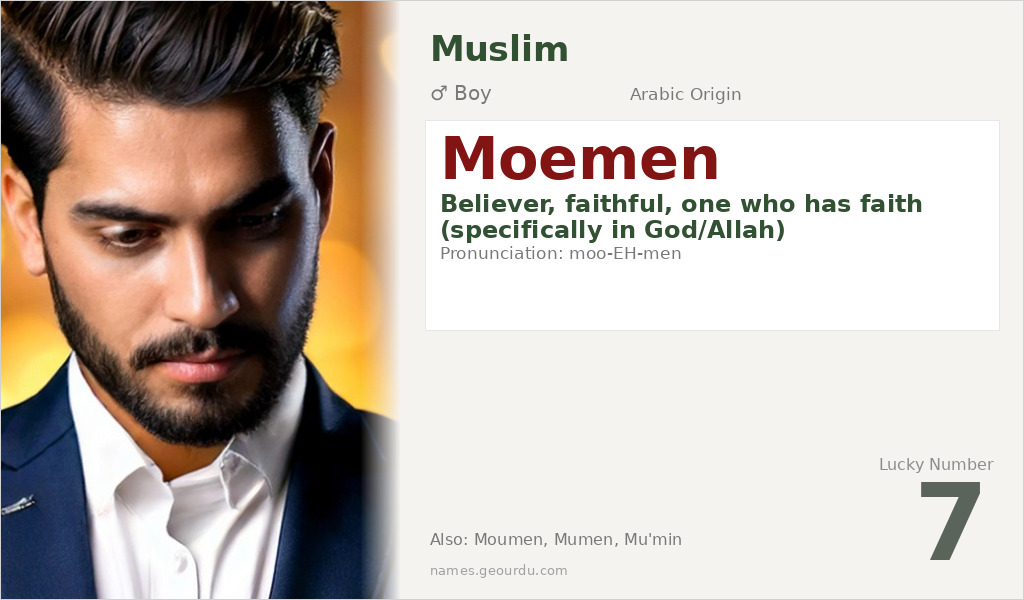 Moemen Name Meaning and Details