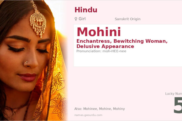 Mohini Name Meaning — Sanskrit Origin, Hindu Goddess & Details (2025)