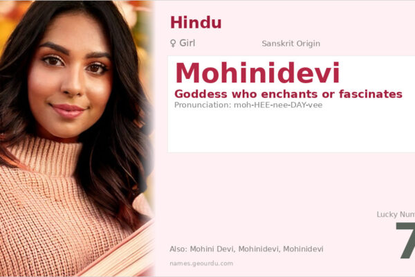 Mohinidevi Meaning — Sanskrit Origin, Goddess Name & Details (2025)